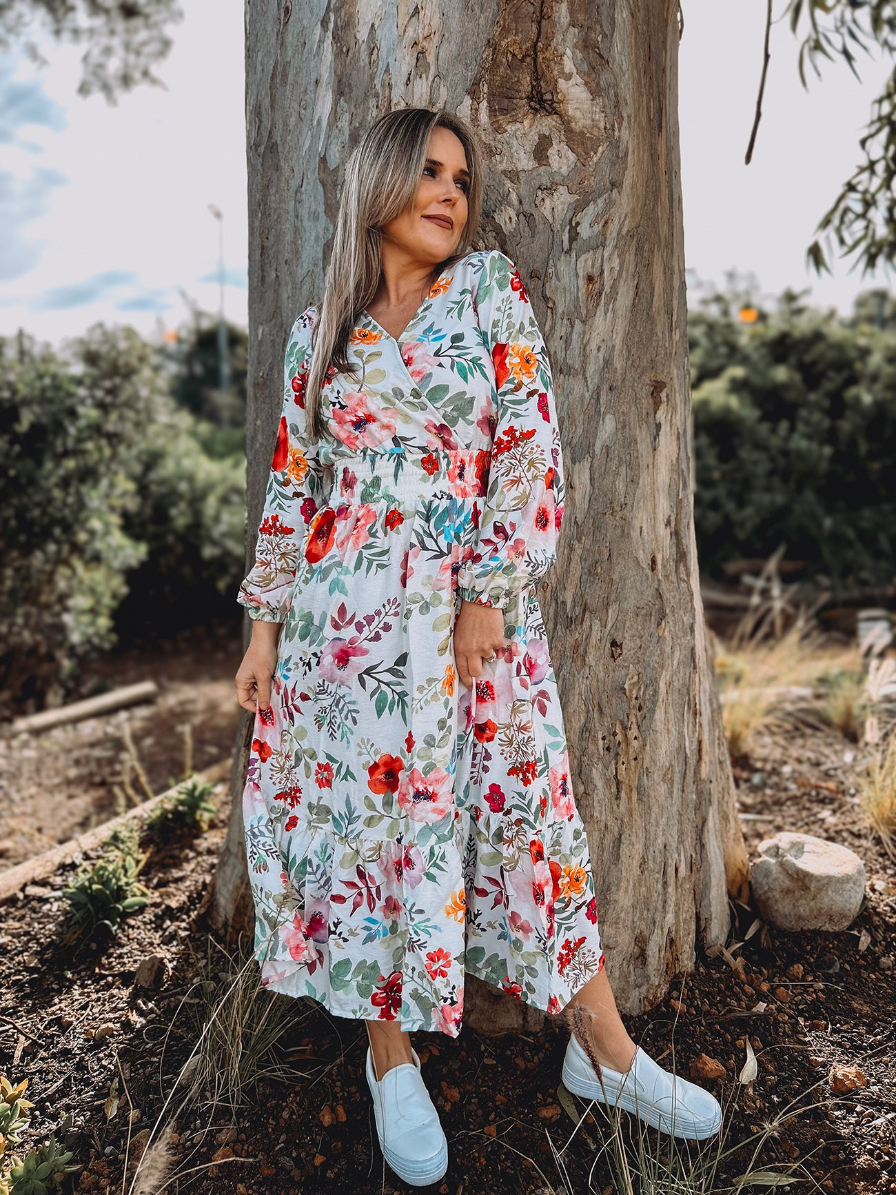 Womens Long Sleeve Maxi Tier Dress - The Daughter's Hymn (limited edition)