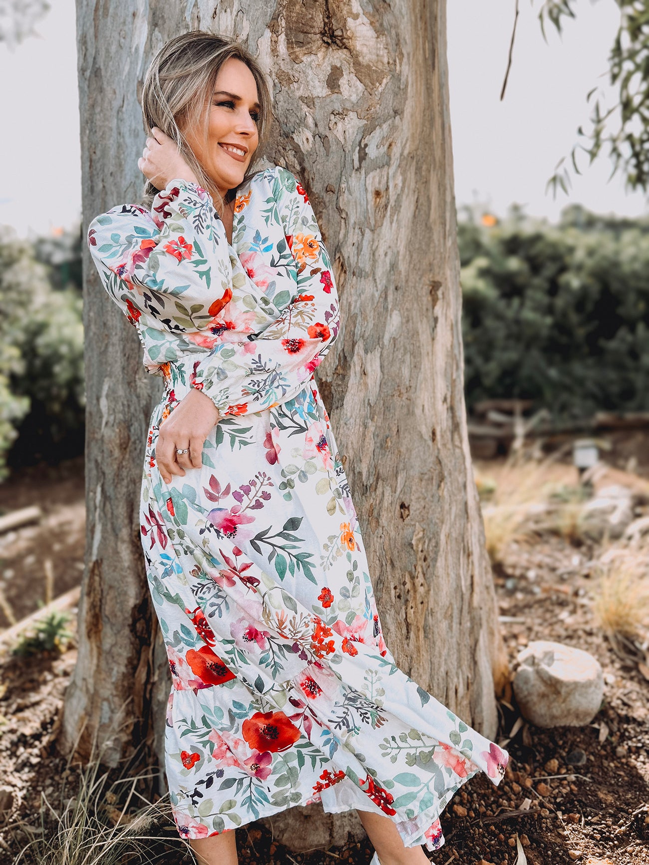 Womens Long Sleeve Maxi Tier Dress - The Daughter's Hymn (limited edition)