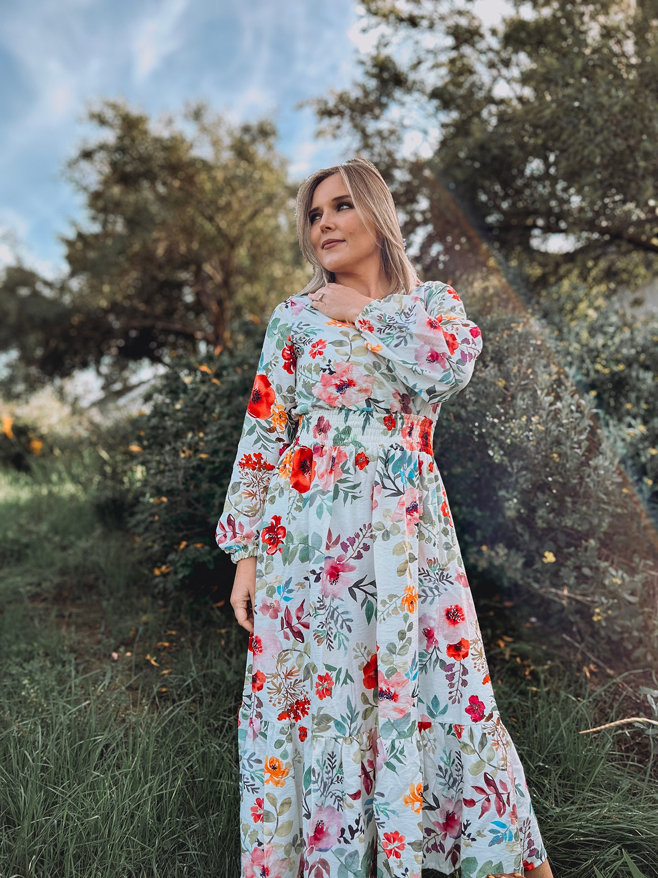 Womens Long Sleeve Maxi Tier Dress - The Daughter's Hymn (limited edition)