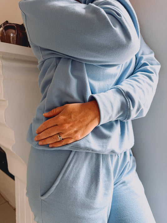 Womens Fleece Sweetpak - Powder Blue (sold as a set)