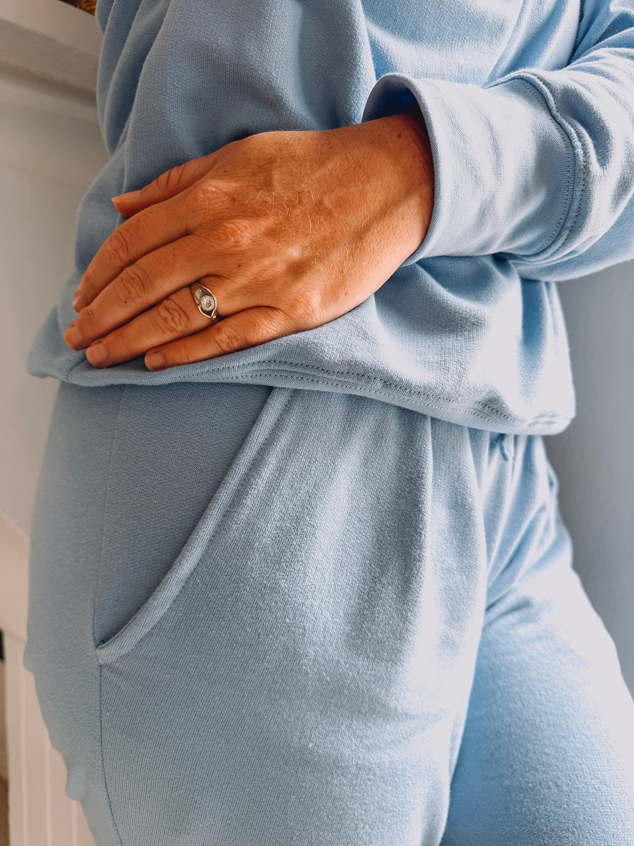 Womens Fleece Sweetpak - Powder Blue (sold as a set)