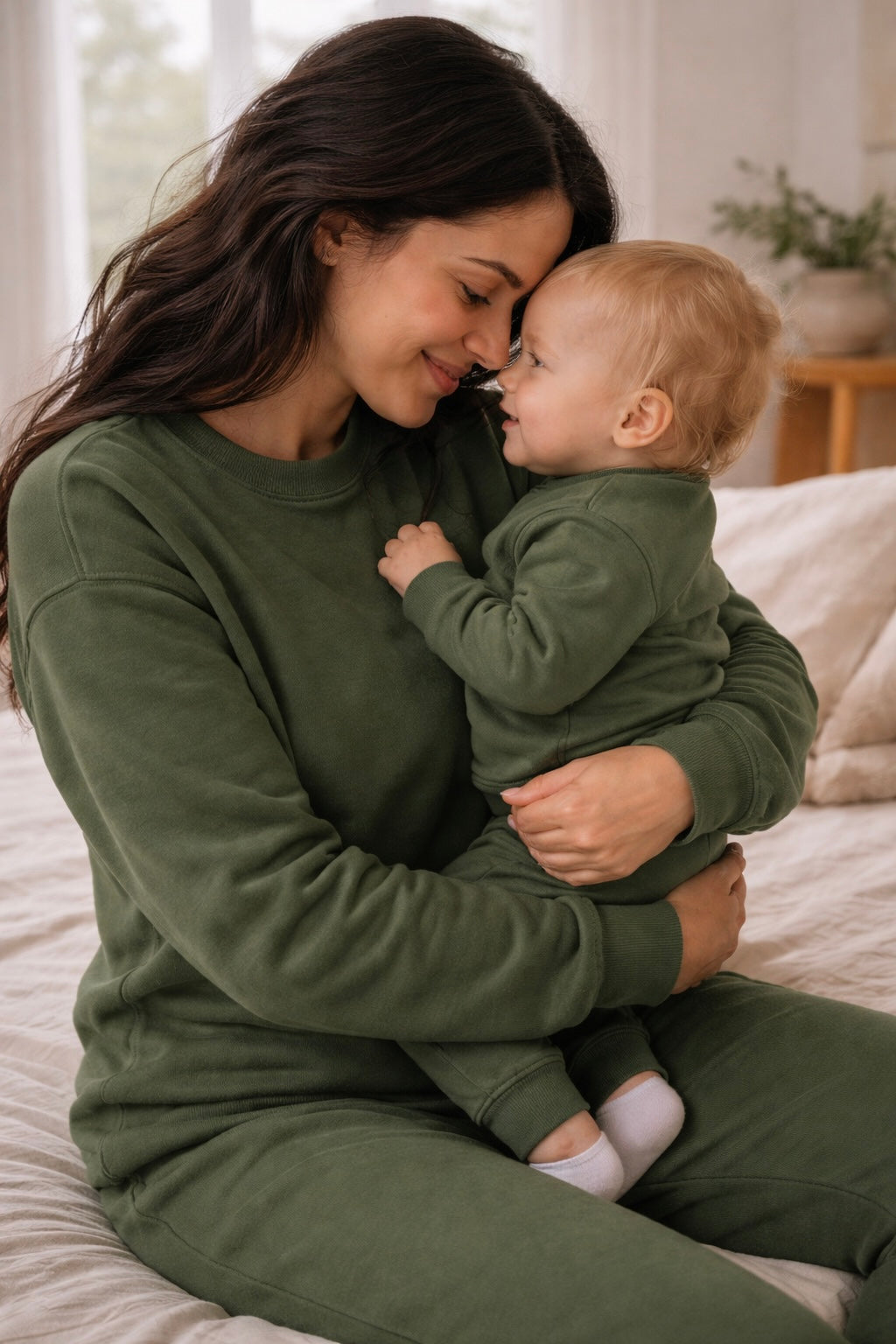 Womens Fleece Sweetpak - Olive Green (sold as a set)