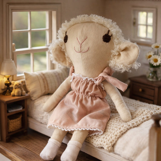 The Little Lamb - Pink Promise (matching baby girl items sold separately) 7 working days lead time