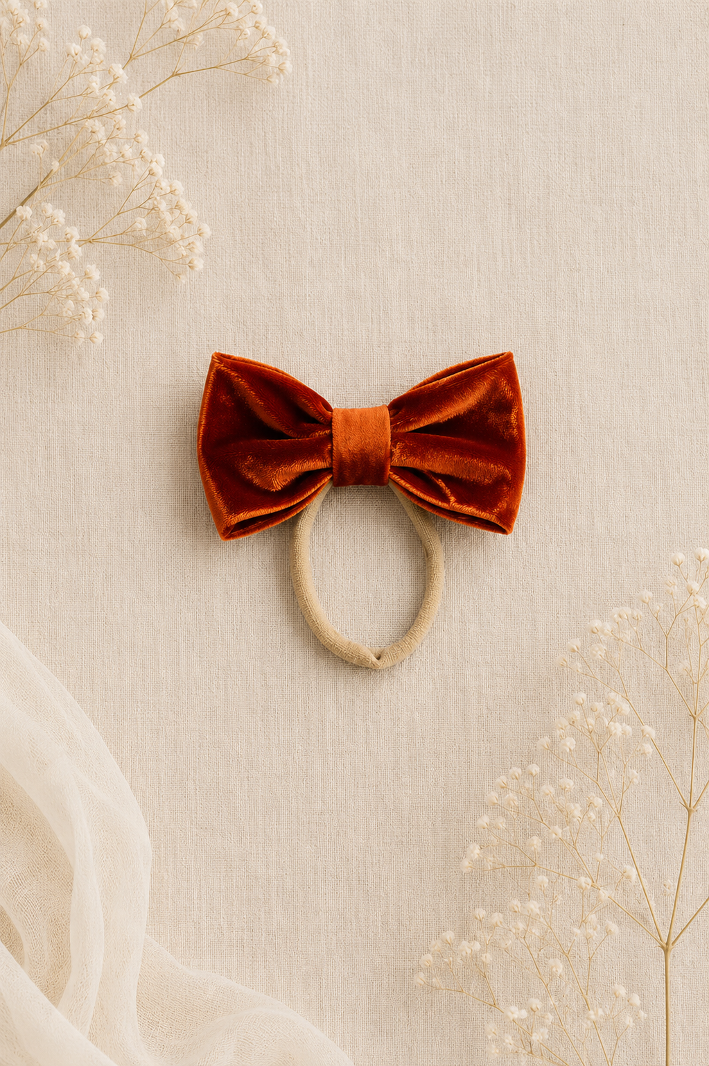 Burnt Orange Nylon Headband