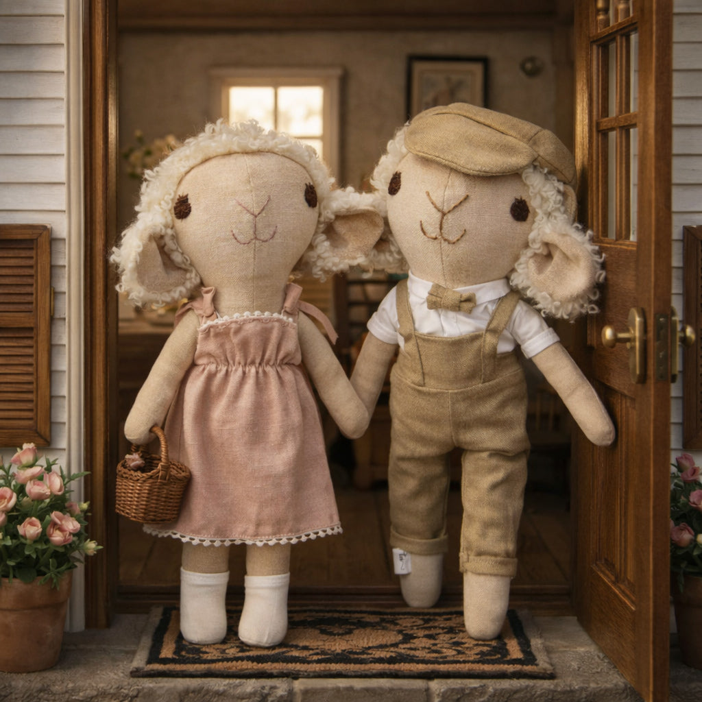 The Little Lamb - Pink Promise (matching baby girl items sold separately) 7 working days lead time