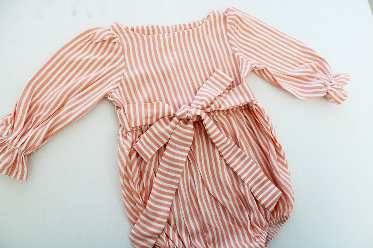 Magnolia Long Sleeve Romper - Ice Cream Sundays (headband sold separately)