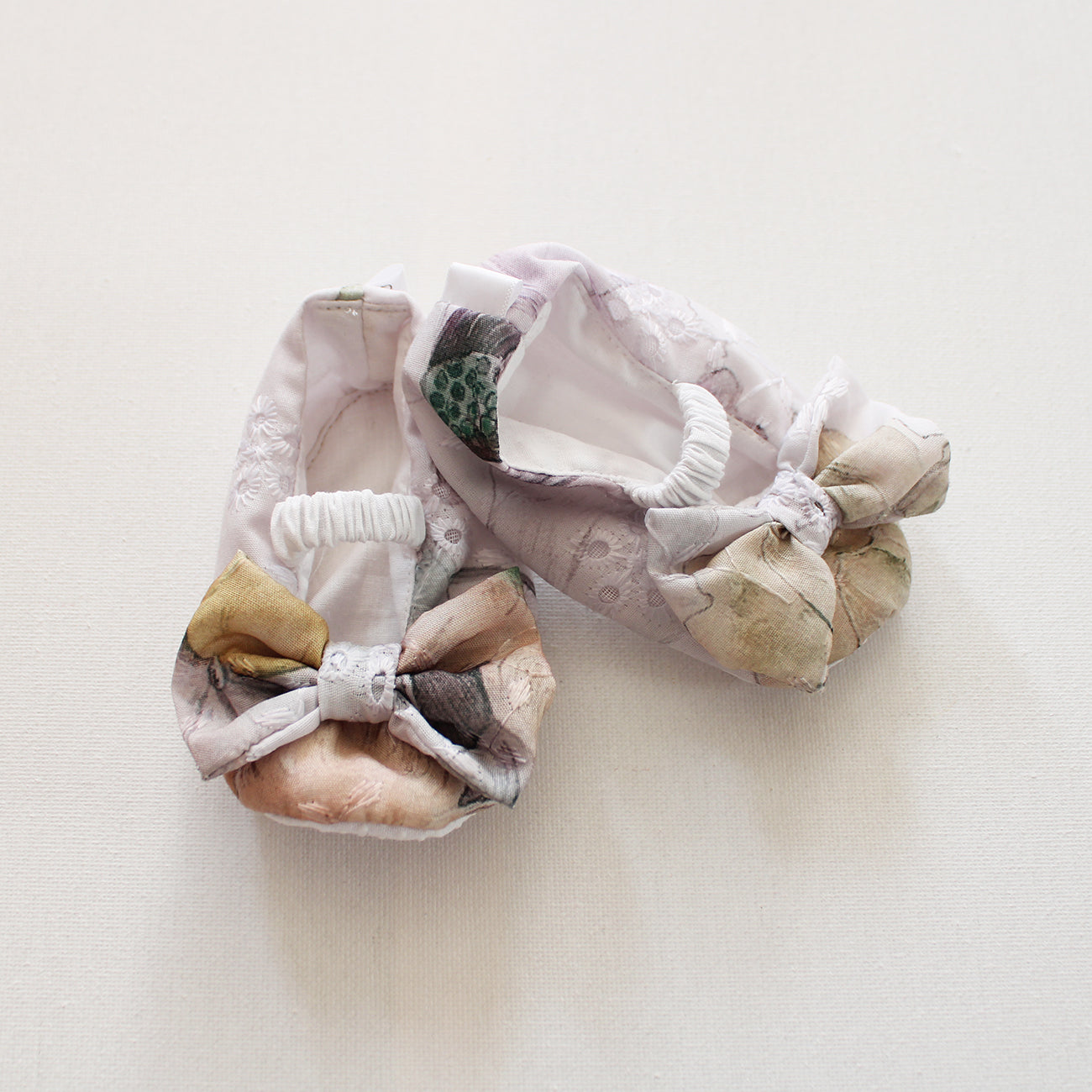 Soft Sole Shoes - Floral Anglaise