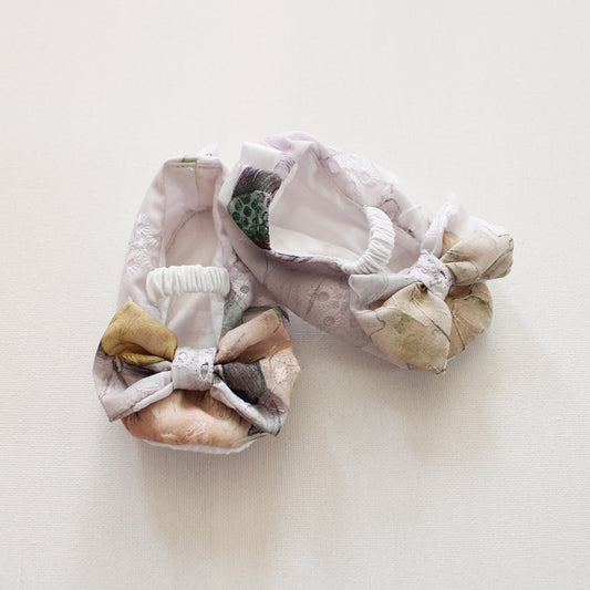 Soft Sole Shoes - Floral Anglaise