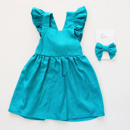 Aquamarine Frilly Dress (headband sold separately)