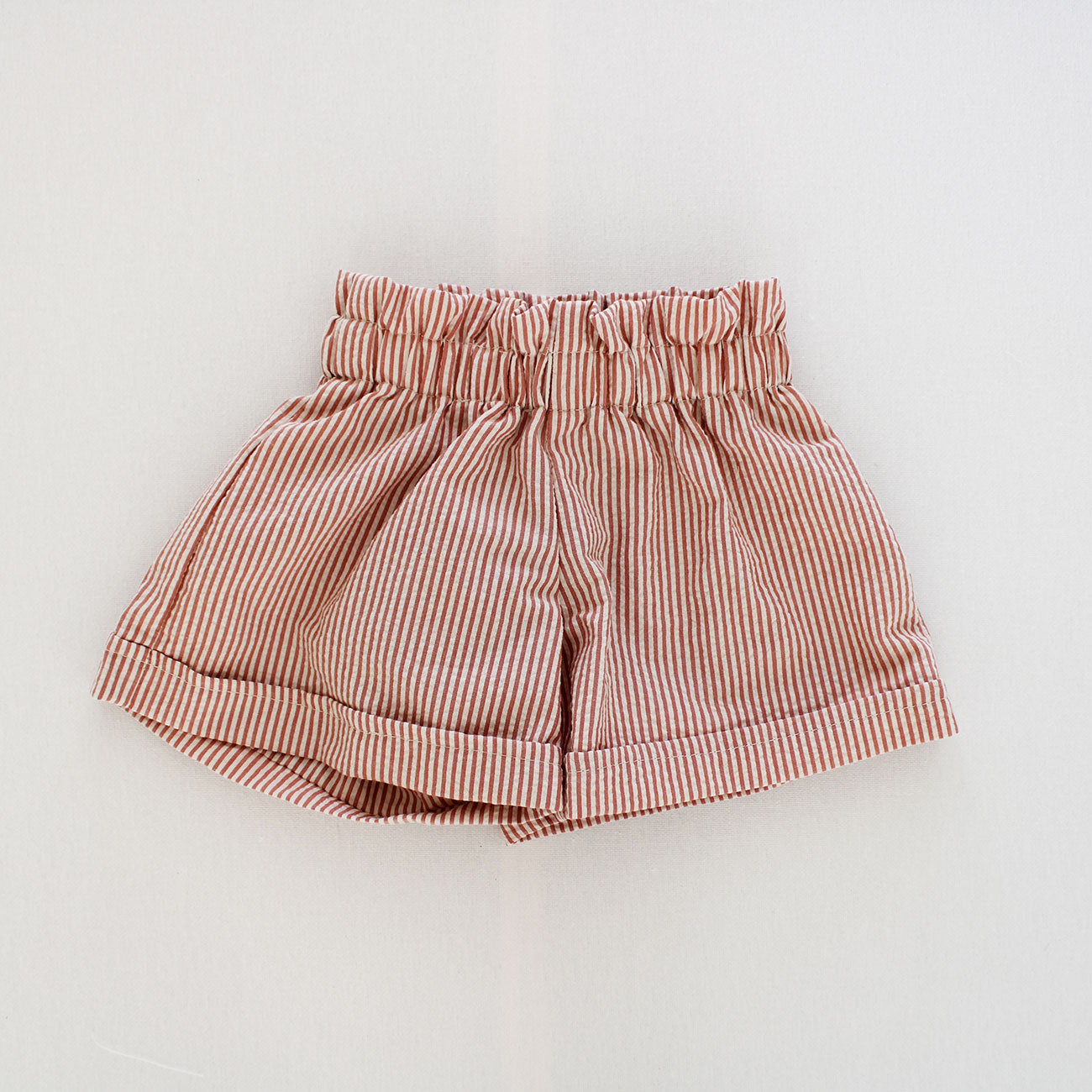 Girls Shorts - Baked Apple Stripes