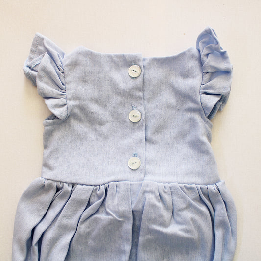 Harper The Blue Blessing Romper (headband sold separately)