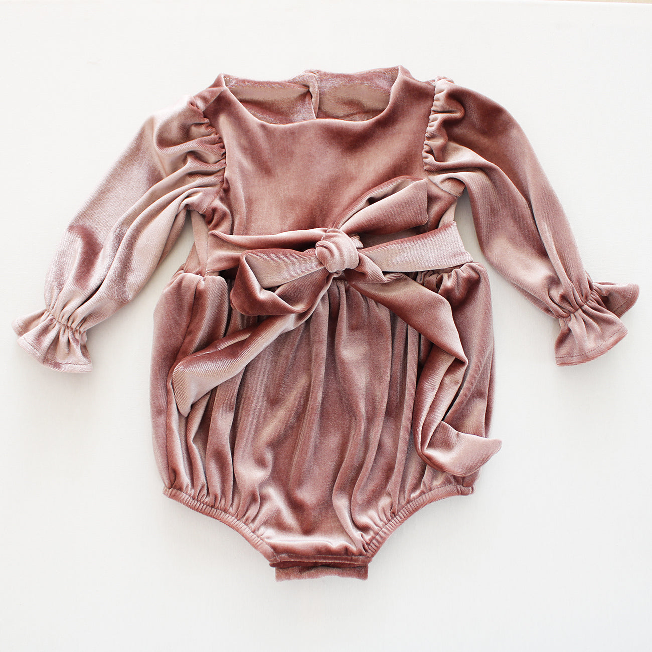 Curtsy Blush long sleeve Romper (accessories sold separately) limited edition