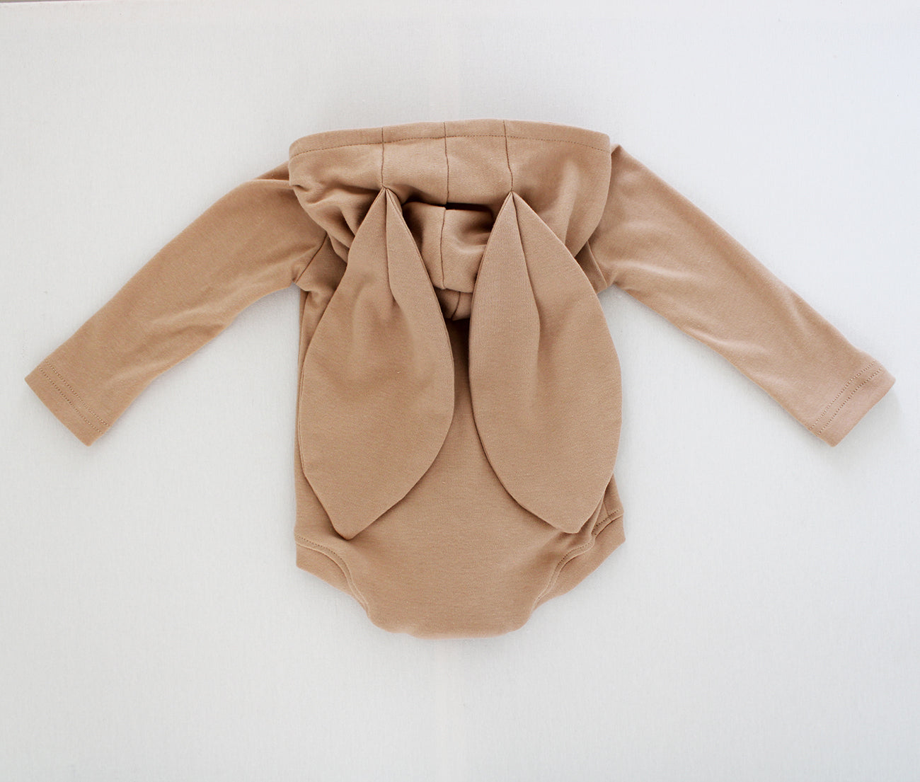 Hooded Bunny Onesie - Long Sleeve - Stone (matching tights sold separately)