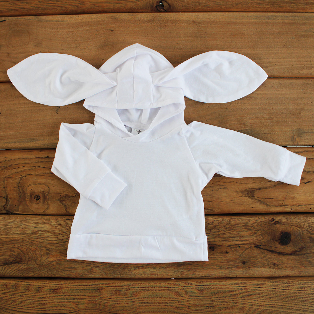 Hooded Bunny Jersey - White