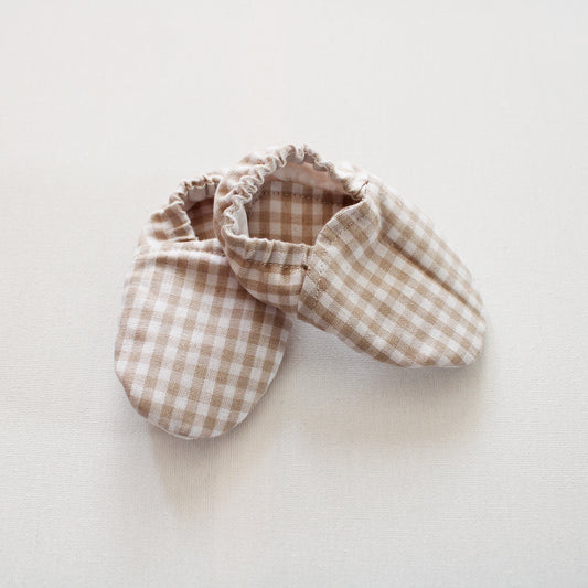 Boys Soft Sole Shoes - Gingham