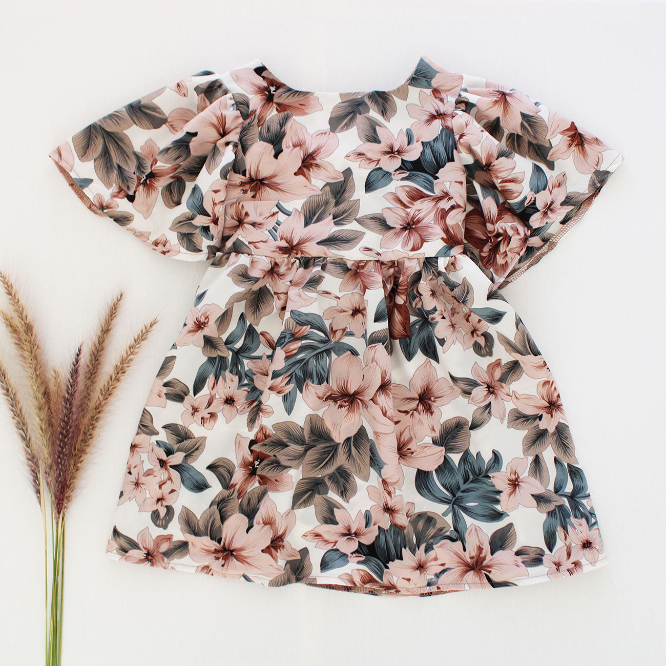 Open Back Bell Dress - Lily of the Valley