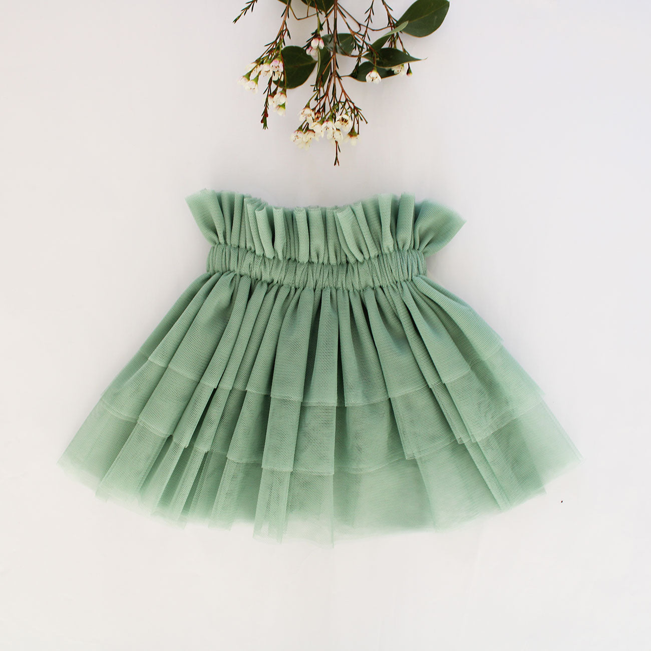 Gathered Tutu Skirt - Mint