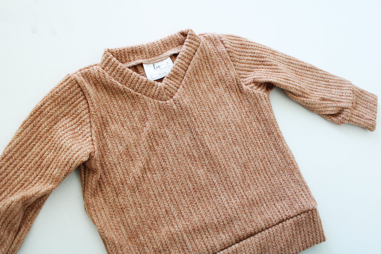 Mason V-Neck Knit Jersey - Oatmeal