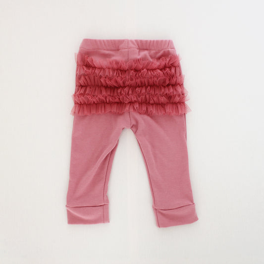 Frilly Bum Tights - Dusty Pink (matching onesie/jersey sold separately)
