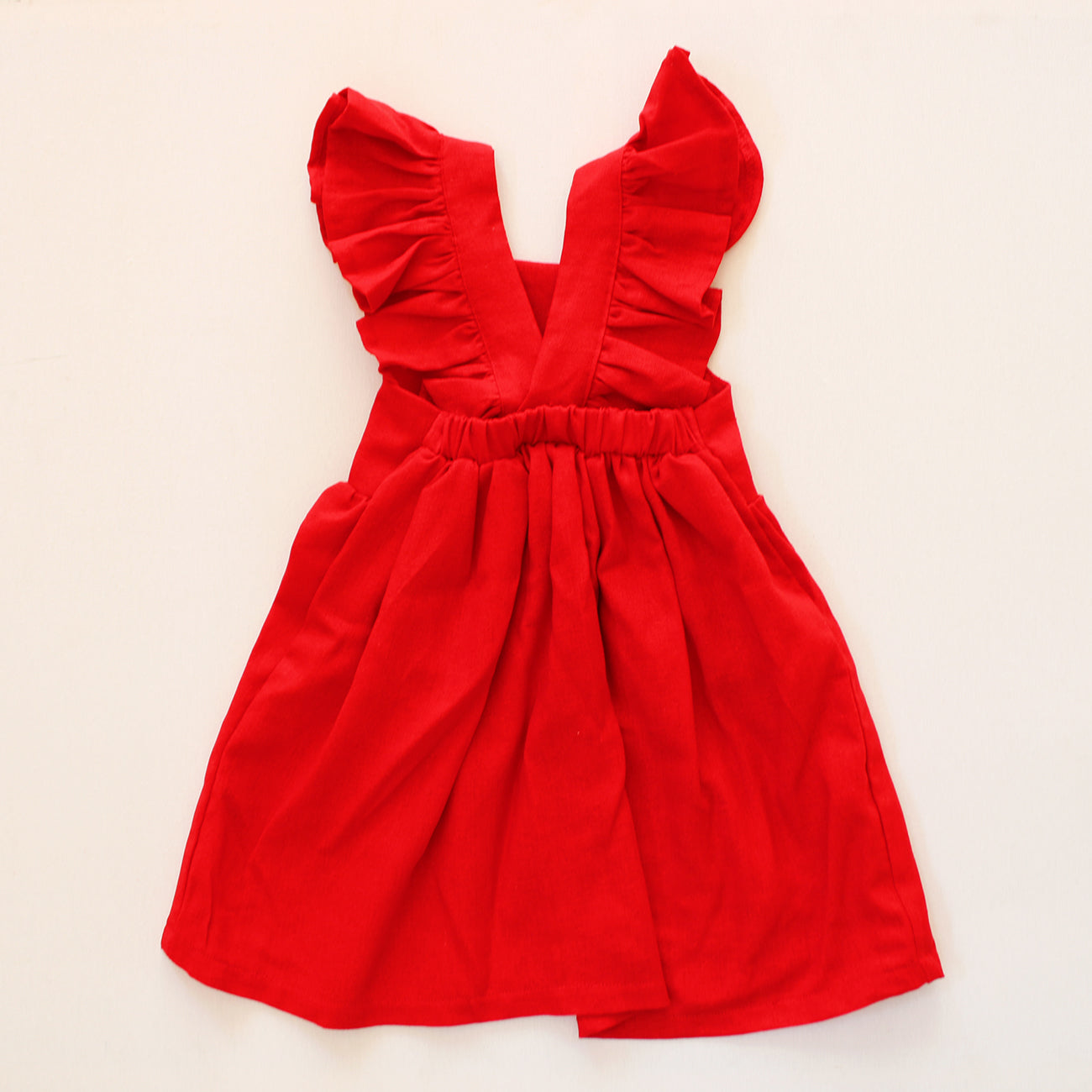 Forget me not Red Frilly Dress (headband sold separately)