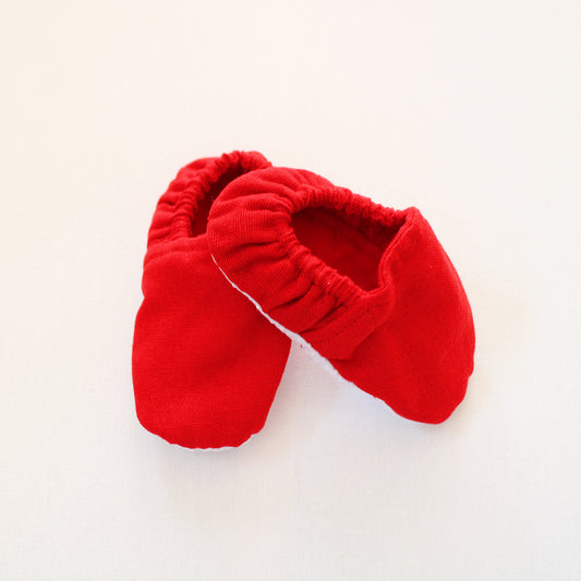 Boys Soft Sole Shoes - Forget me not Red