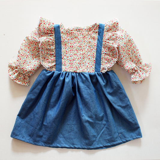 Strawberry Picking Long Sleeve Dress (accessories sold separately)