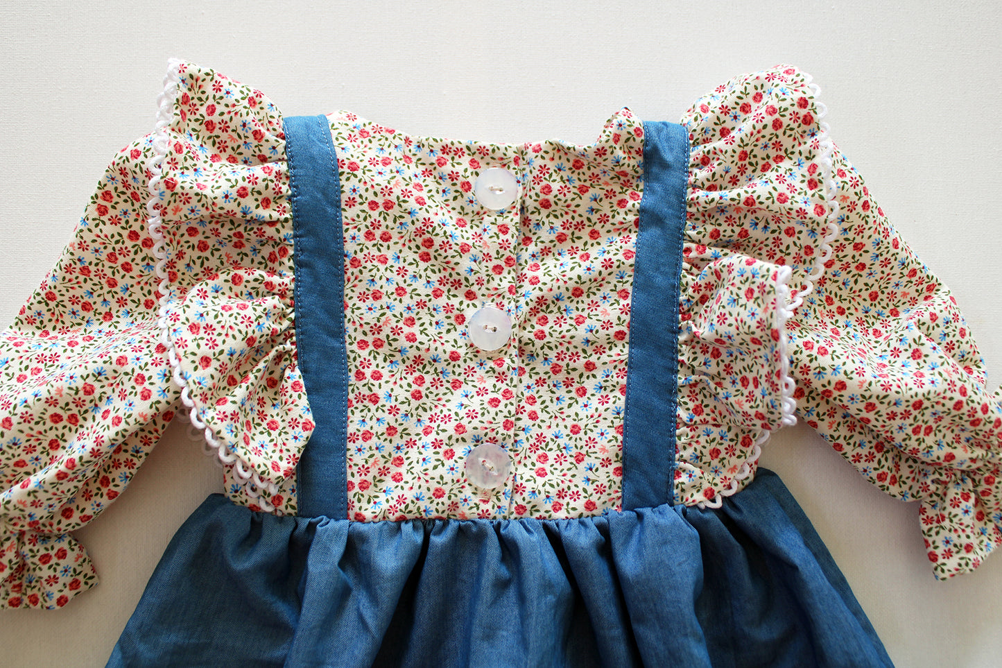 Strawberry Picking Long Sleeve Dress (accessories sold separately)