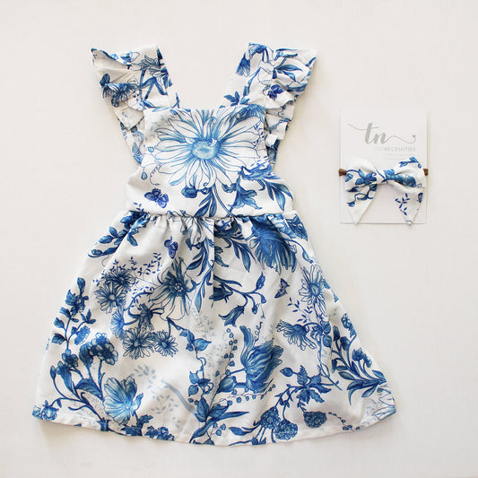 The Prayer Frilly Dress (headband sold separately)