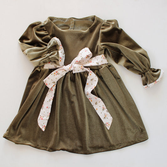 A moment in Thyme long sleeve Dress - (accessories sold separately) limited edition