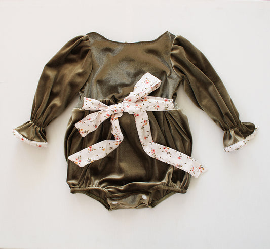 A moment in Thyme long sleeve Romper (accessories sold separately) limited edition