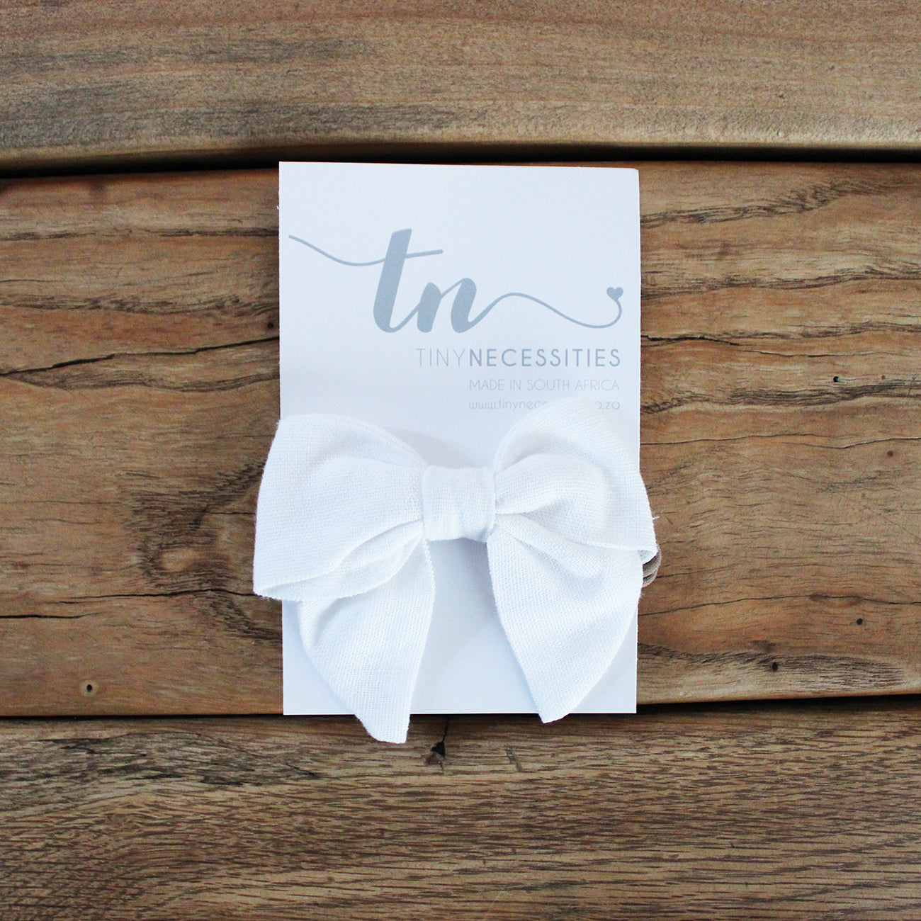 White Linen Nylon Headband