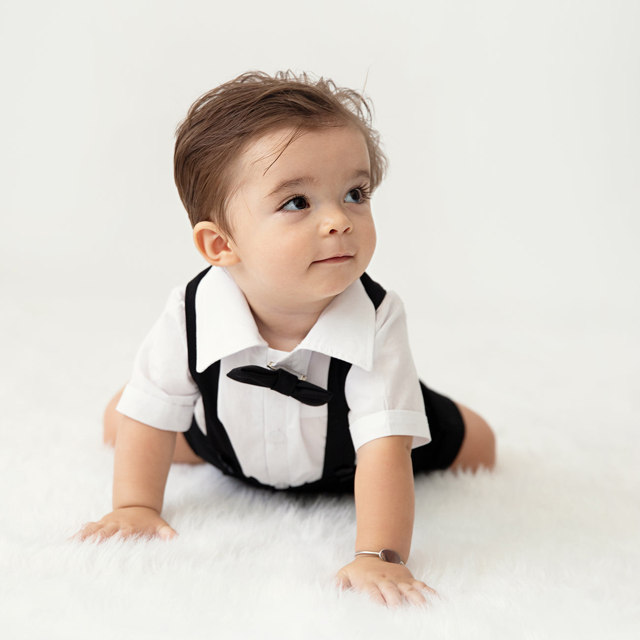 Harvey Black Suspender shorts (shirt and bow tie sold separately)