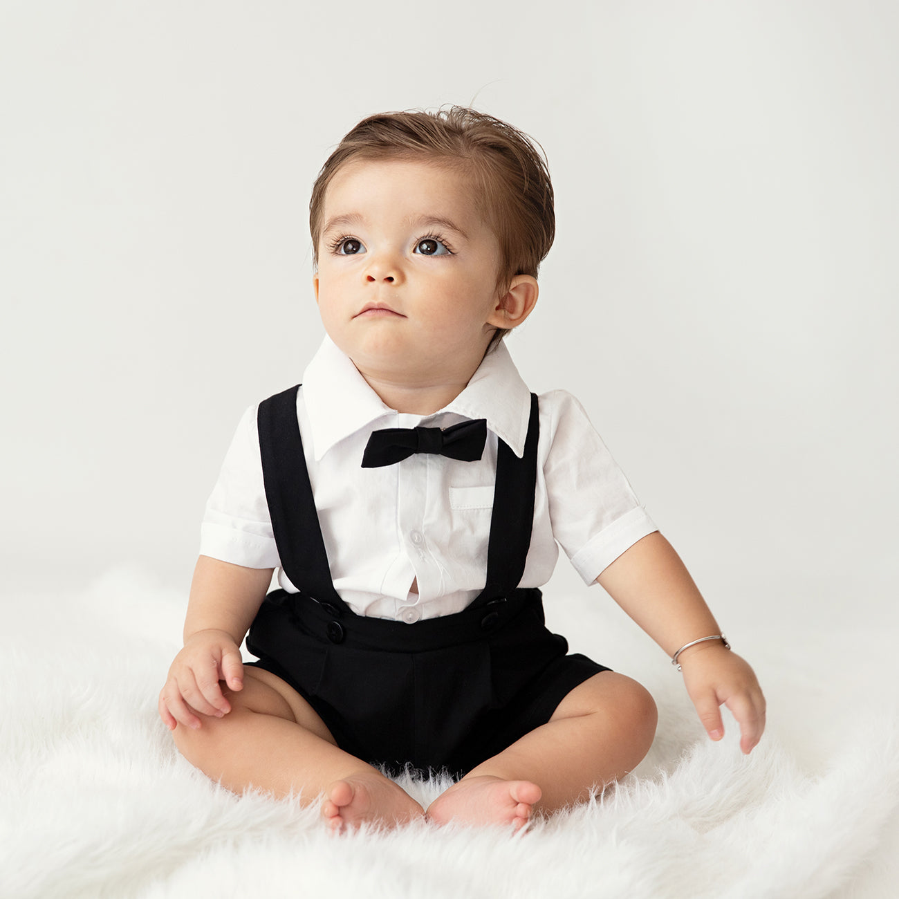 Harvey Black Suspender shorts (shirt and bow tie sold separately)