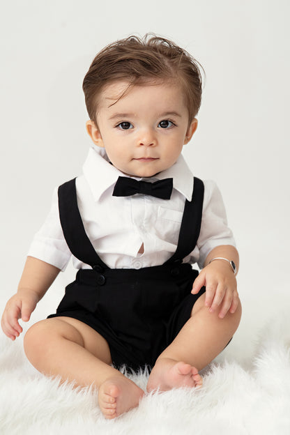 Harvey Black Suspender shorts (shirt and bow tie sold separately)