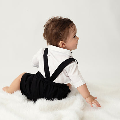 Harvey Black Suspender shorts (shirt and bow tie sold separately)