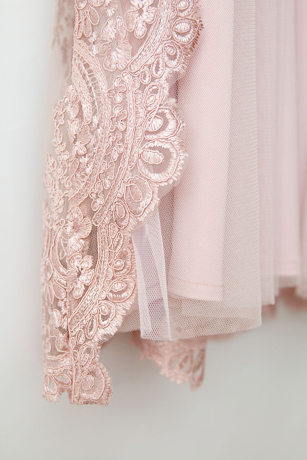 Xanette Dusty Pink Lace Christening Dress (only on pre order)