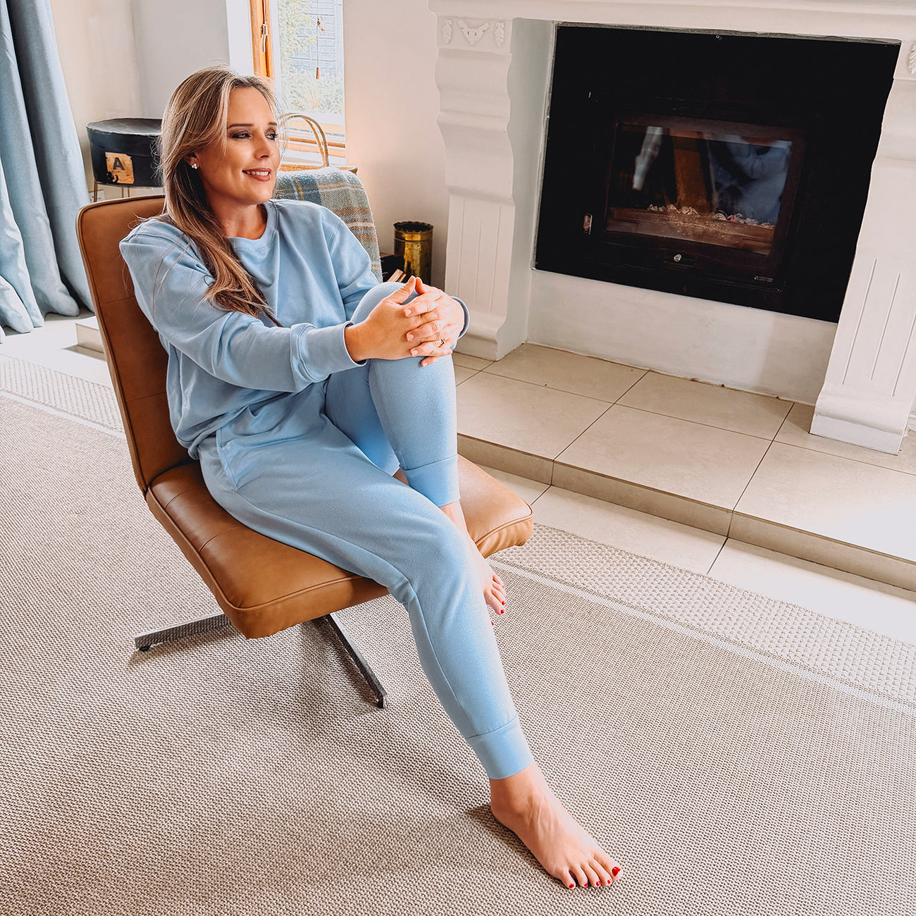 Womens Fleece Sweetpak - Powder Blue (sold as a set)