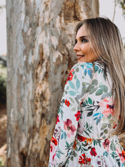 Womens Long Sleeve Maxi Tier Dress - The Daughter's Hymn (limited edition)