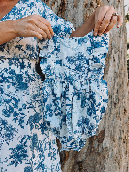 Womens Knotted Short sleeve Maxi Tier Dress - The Prayer