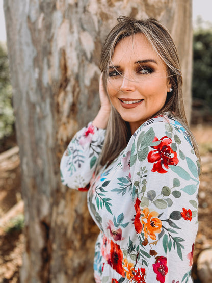 Womens Long Sleeve Maxi Tier Dress - The Daughter's Hymn (limited edition)
