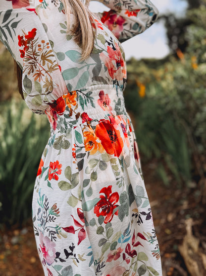 Womens Long Sleeve Maxi Tier Dress - The Daughter's Hymn (limited edition)