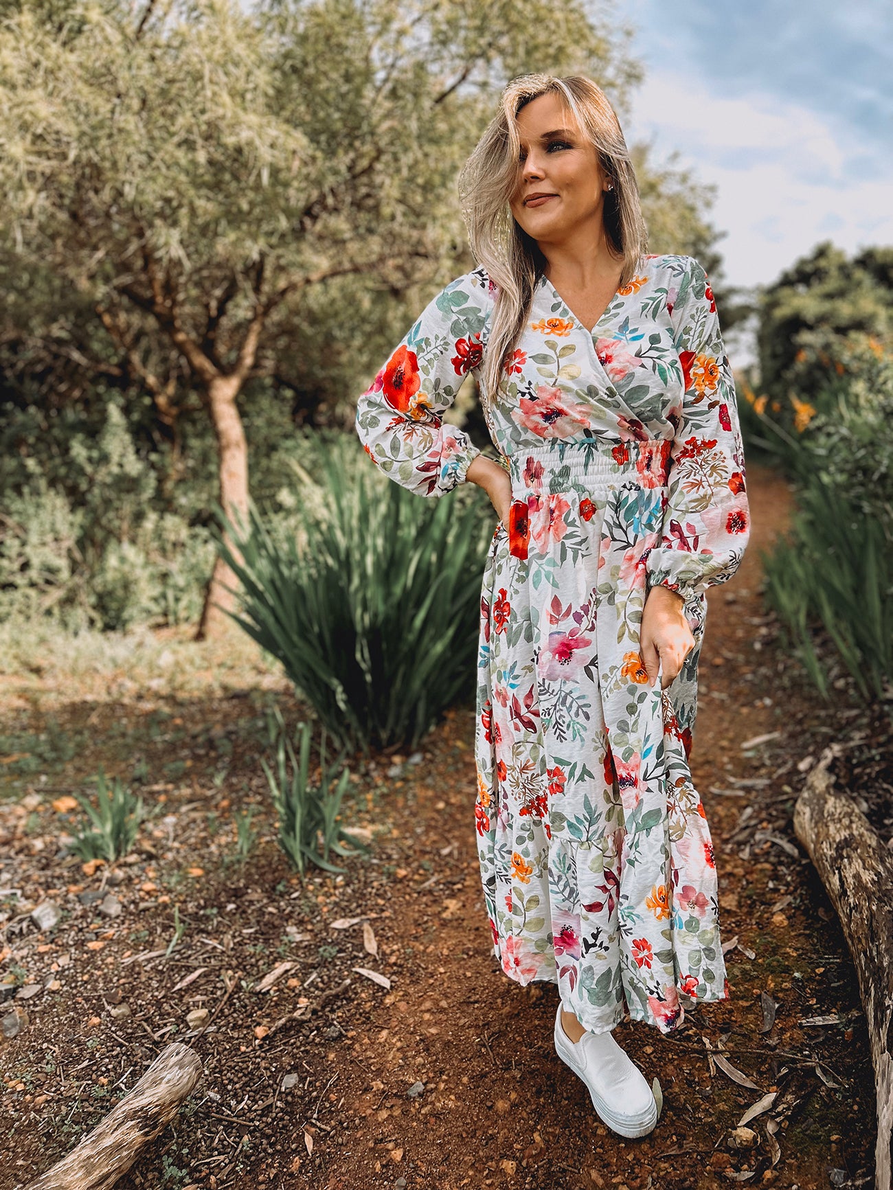 Womens Long Sleeve Maxi Tier Dress - The Daughter's Hymn (limited edition)