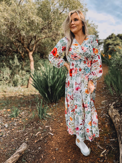 Womens Long Sleeve Maxi Tier Dress - The Daughter's Hymn (limited edition)