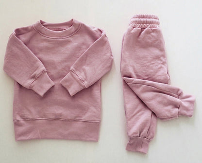 Kids Fleece Sweetpakkie - Dusty Pink (sold as a set)