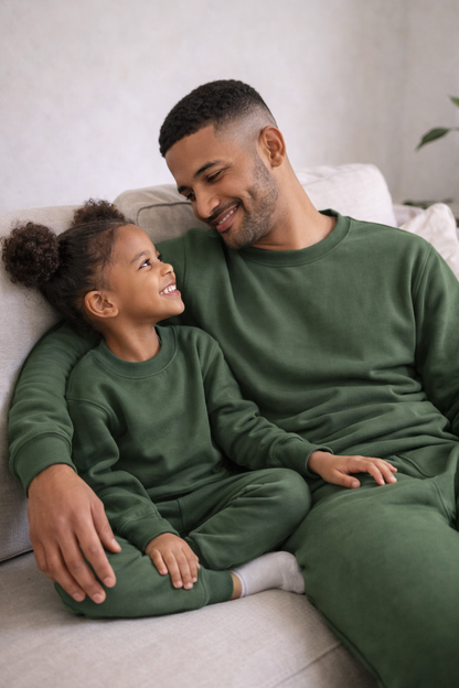 Mens Fleece Sweetpak - Olive Green (sold as a set)