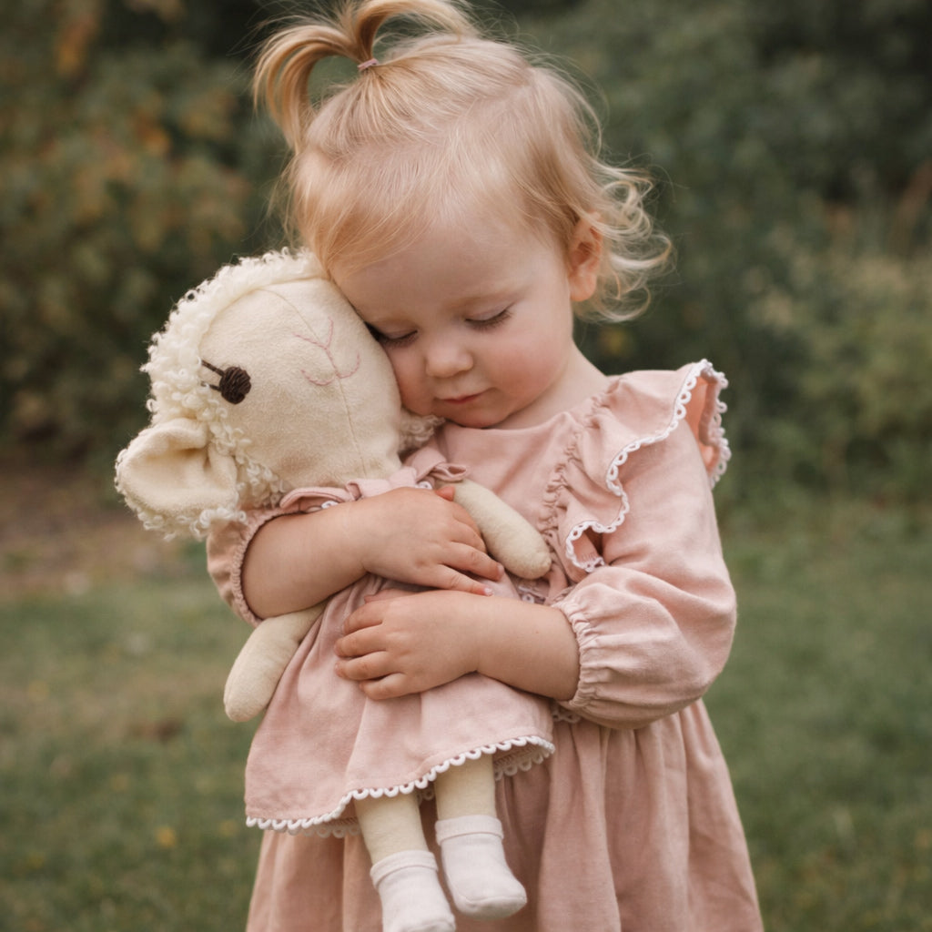 The Little Lamb - Pink Promise (matching baby girl items sold separately) 7 working days lead time