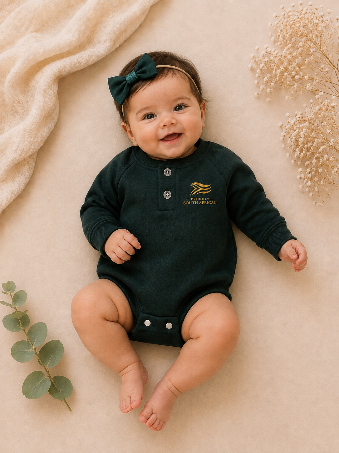 Proudly South African Long Sleeve Unisex Jumper - Teal (7 working day lead time)