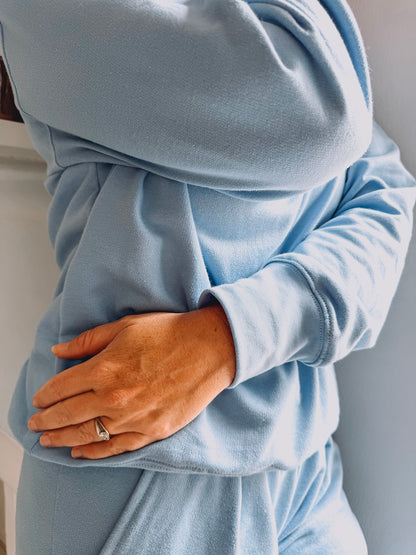 Womens Fleece Sweetpak - Powder Blue (sold as a set)