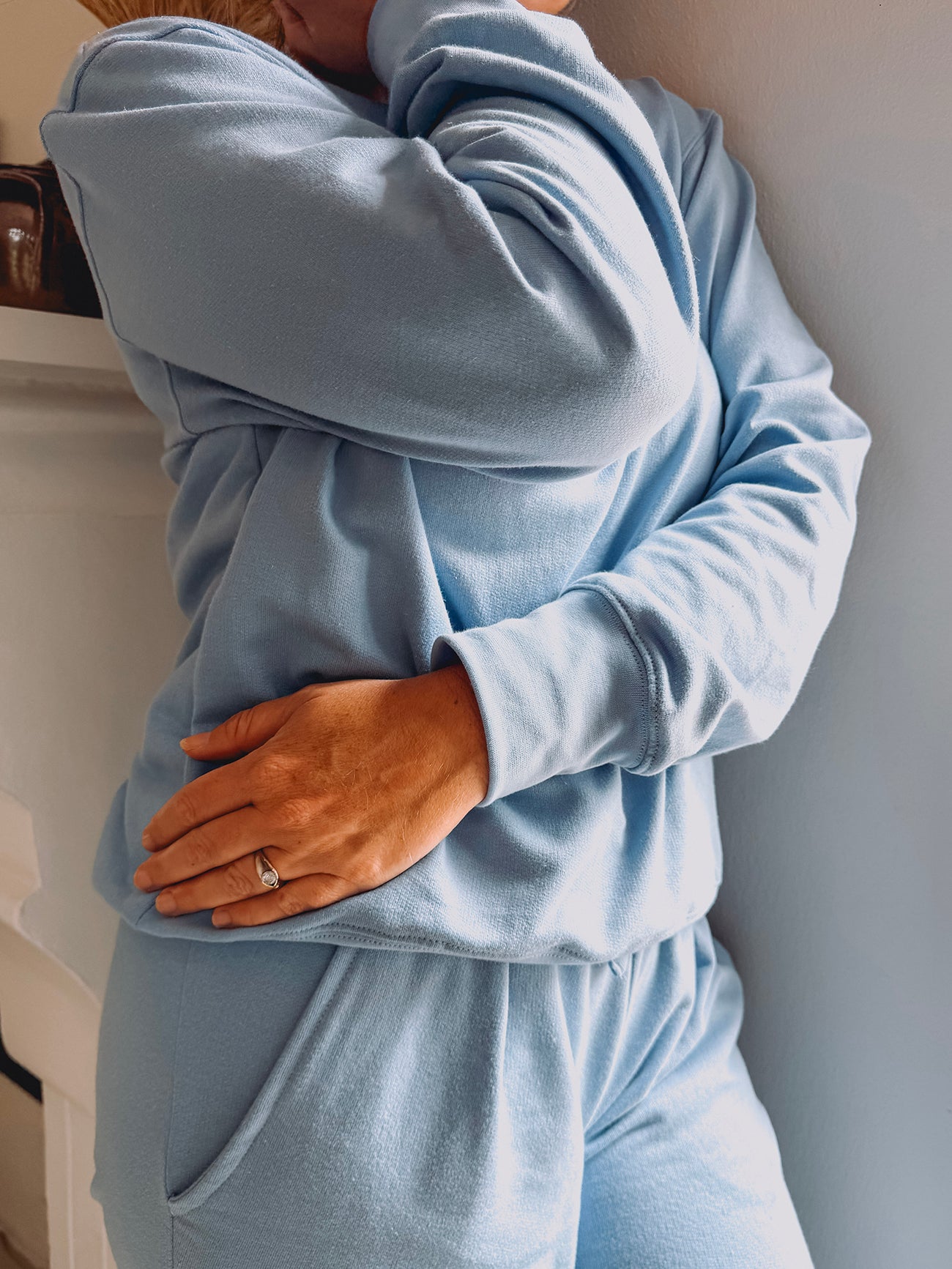 Womens Fleece Sweetpak - Powder Blue (sold as a set)