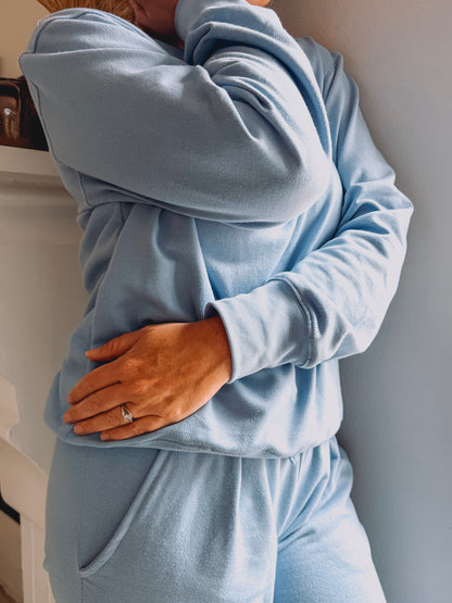 Womens Fleece Sweetpak - Powder Blue (sold as a set)